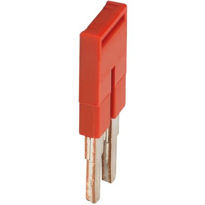 Picture of Plug-in bridge, Linergy, Linergy TR, 2 points, for 2.5mm² terminal blocks, 2 way, red, set of 50