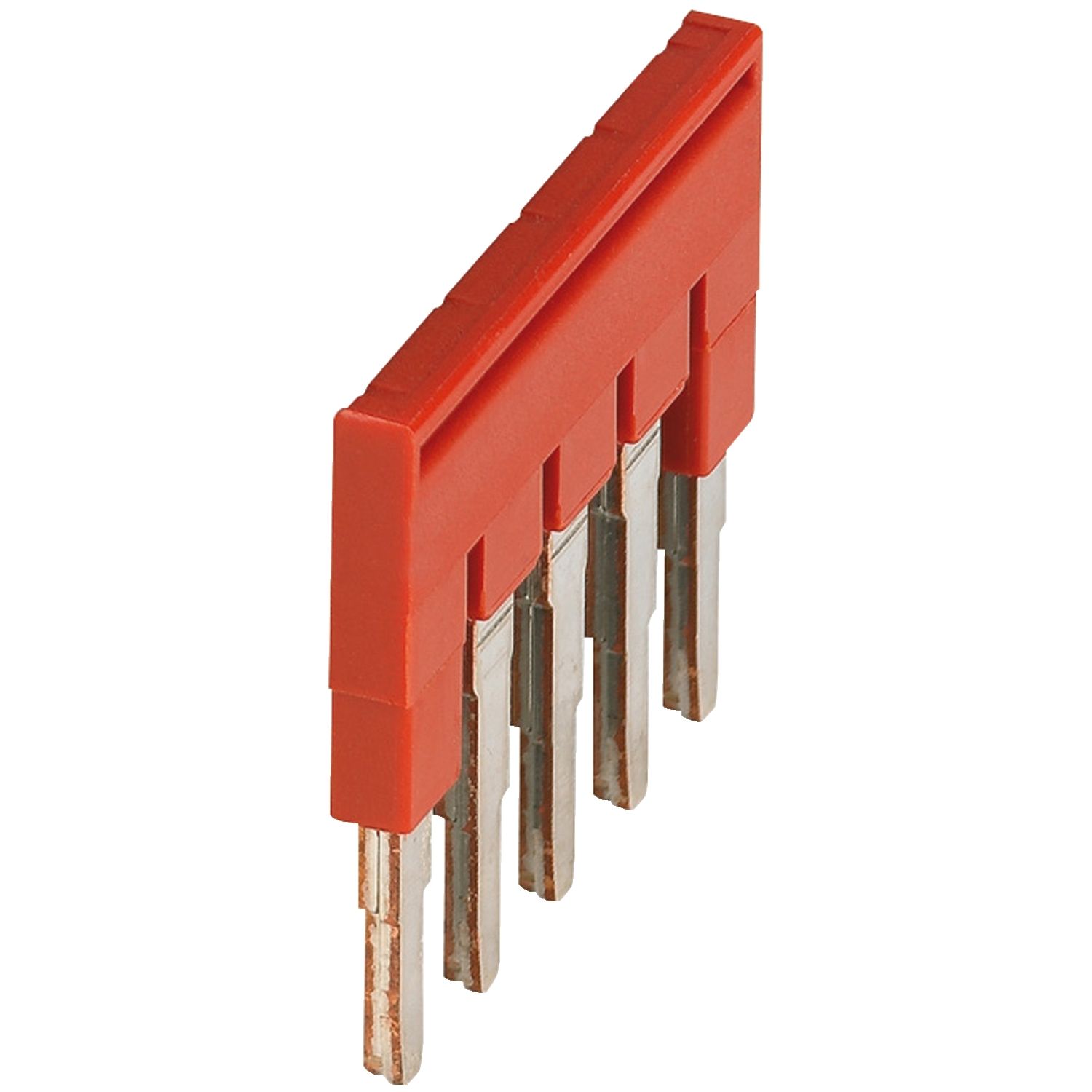 Picture of Plug-in bridge, Linergy TR, 5 points, for 4mmÂ² terminal blocks, red, 5 ways, set of 50