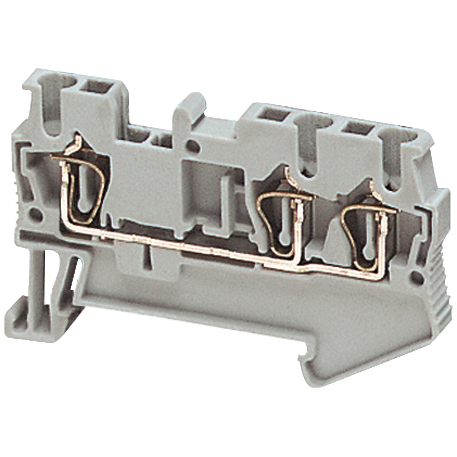 Picture of Terminal block, Linergy, Linergy TR, spring type, feed through, 3 points, 2.5mm², grey, set of 50