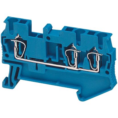 Picture of Terminal block, Linergy TR, spring type, feed through, 3 points, 2.5mm², blue, set of 50