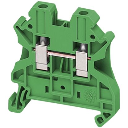 Picture of Terminal block, Linergy TR, green, 4mm2, passthrough, 2 points, set of 10
