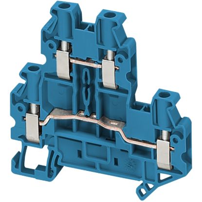 Picture of Terminal block, Linergy TR, blue, 4mm2, double level, 4 points, set of 10
