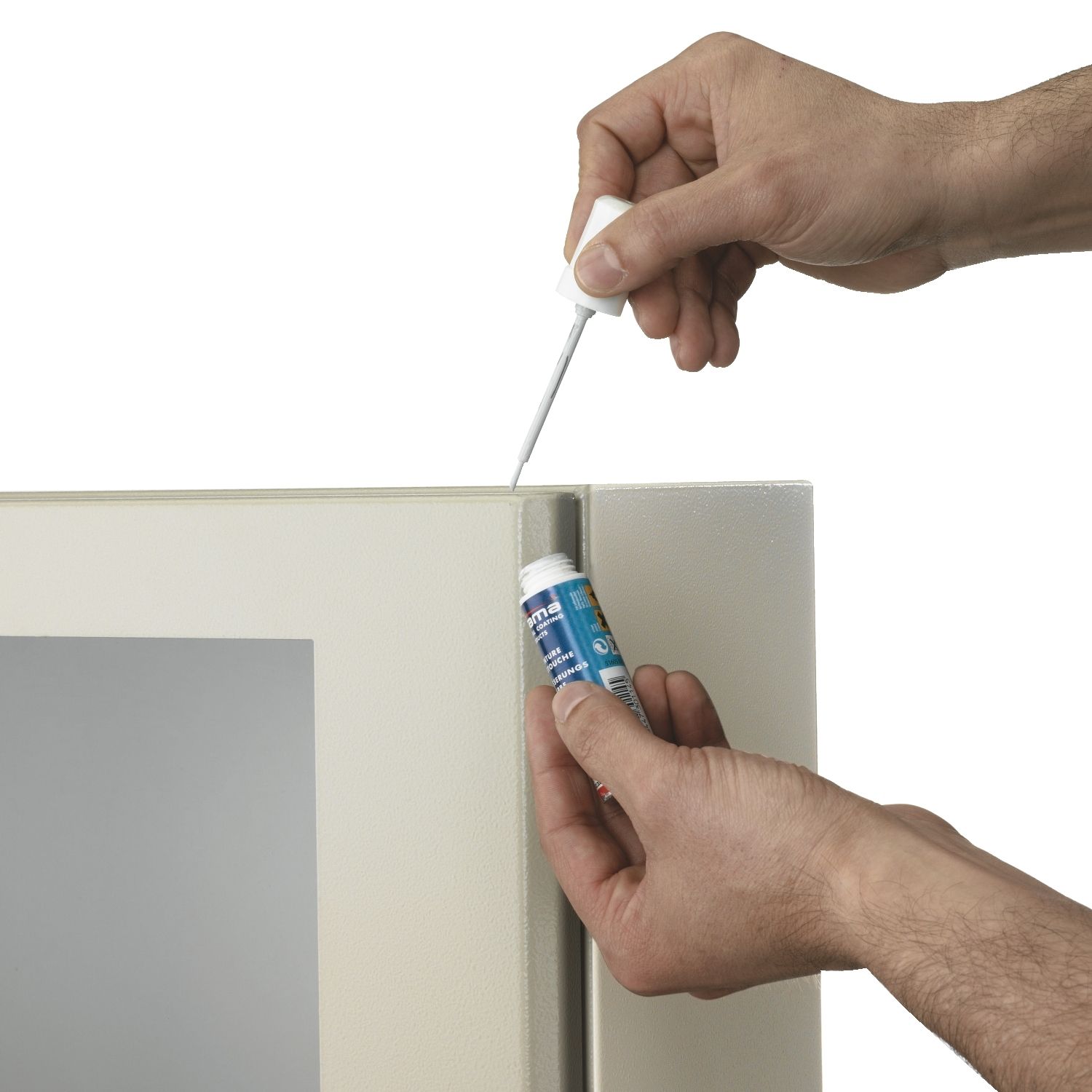 Picture of Paint for touching up with a brush. Colour RAL 7035. Air drying