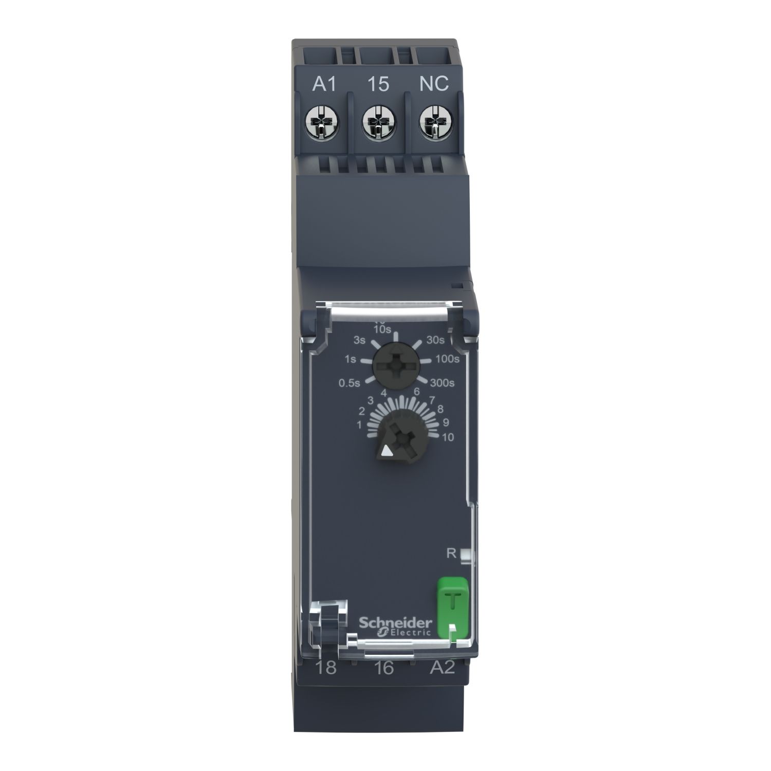 Picture of single function relay, Harmony Timer Relays, 5A, 1 CO, 0.05sâ€¦10min, delay on de energization, 24...240V AC DC
