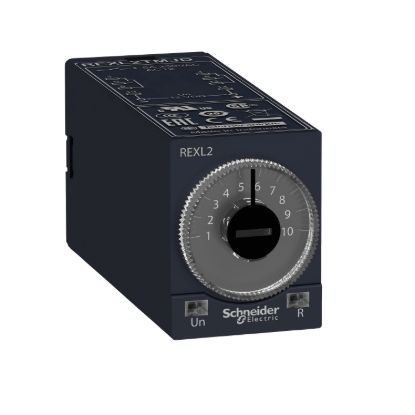Picture of single function relay, Harmony Timer Relays, 5A, 2CO, 0.1s..100h, on delay, 24V AC