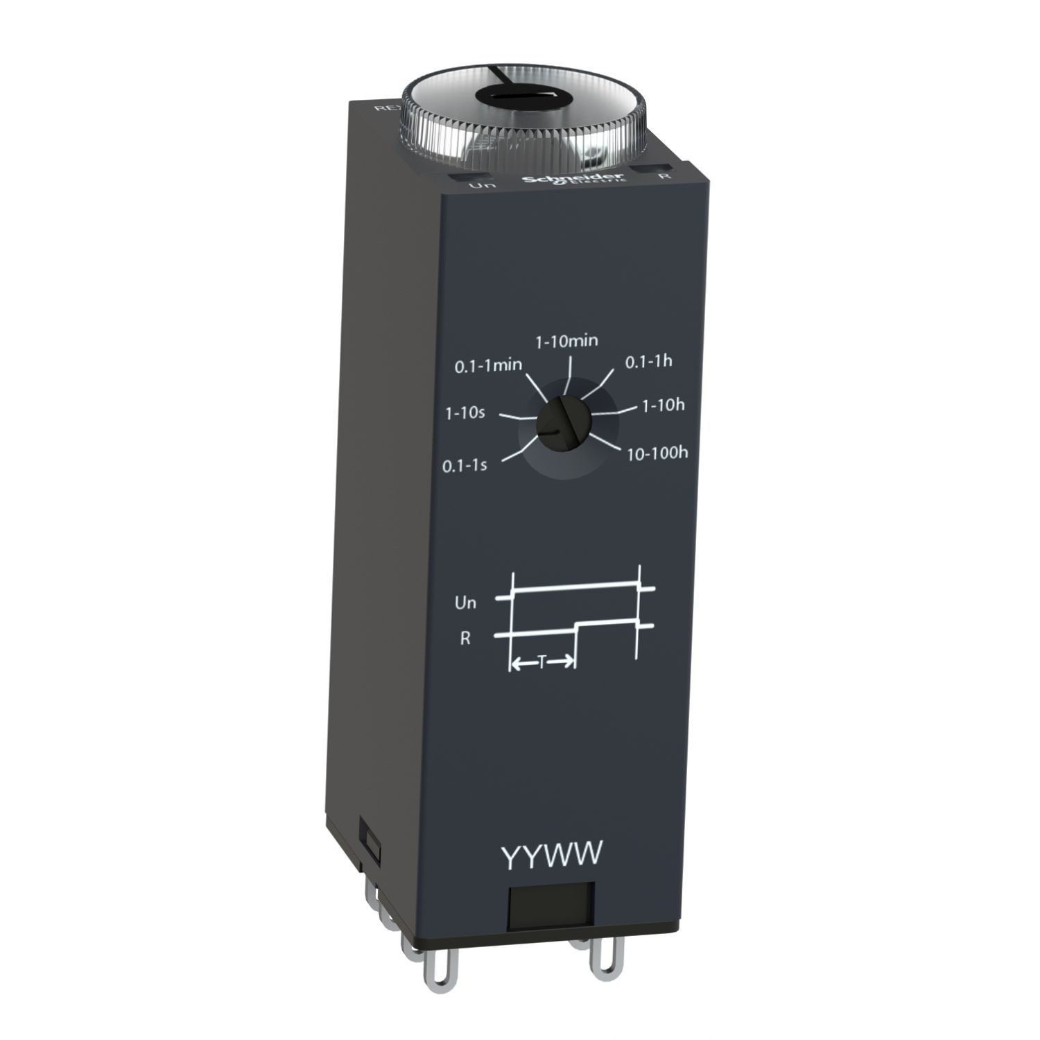 Picture of single function relay, Harmony Timer Relays, 5A, 4CO, 0.1s..100h, on delay, 24V DC