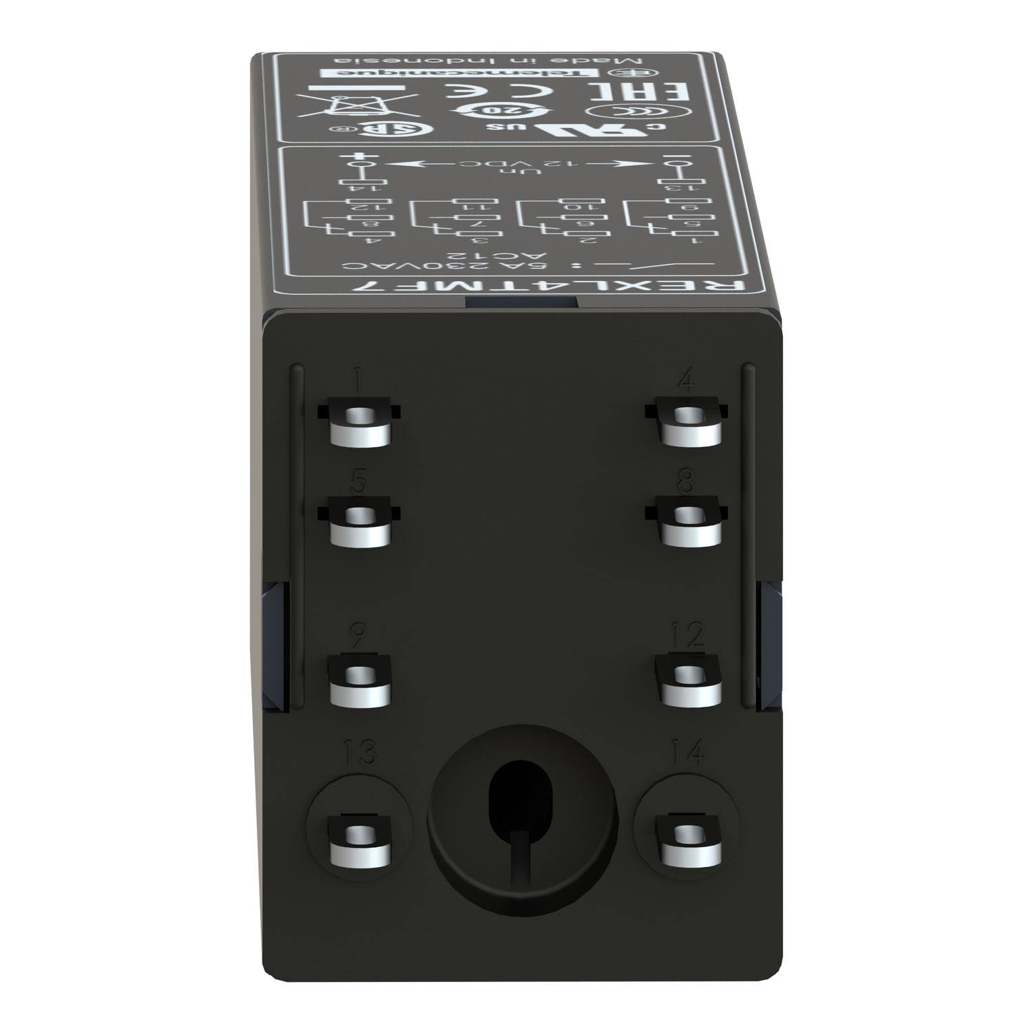 Picture of single function relay, Harmony Timer Relays, 5A, 4CO, 0.1s..100h, on delay, 120V AC