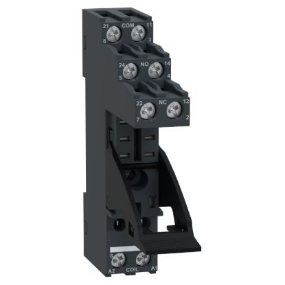 Picture of Socket with clamp, Harmony Electromechanical Relays, for RXG2 relays, 5A, screw connectors, separate contact