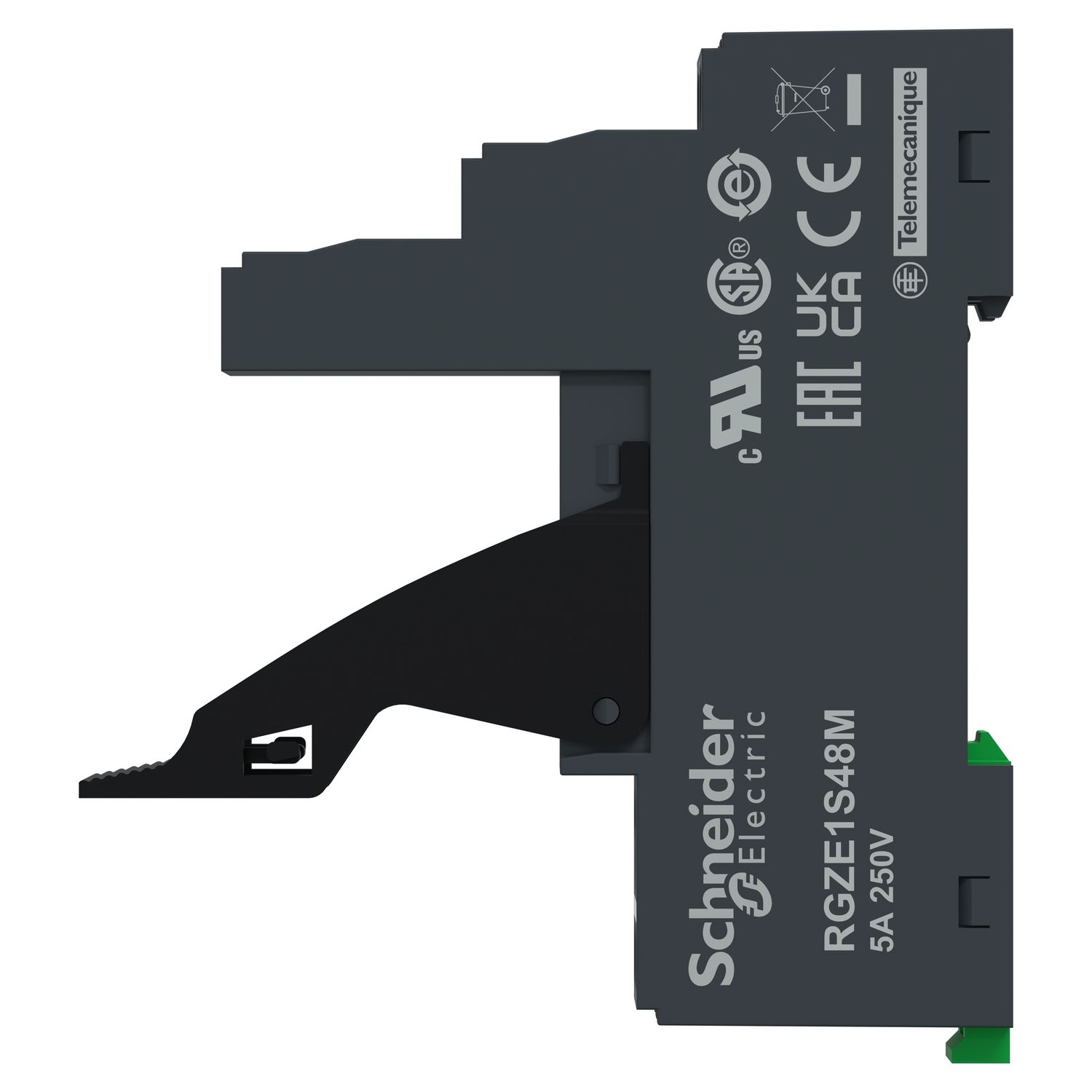 Picture of Socket with clamp, Harmony Electromechanical Relays, for RXG2 relays, 5A, screw connectors, separate contact