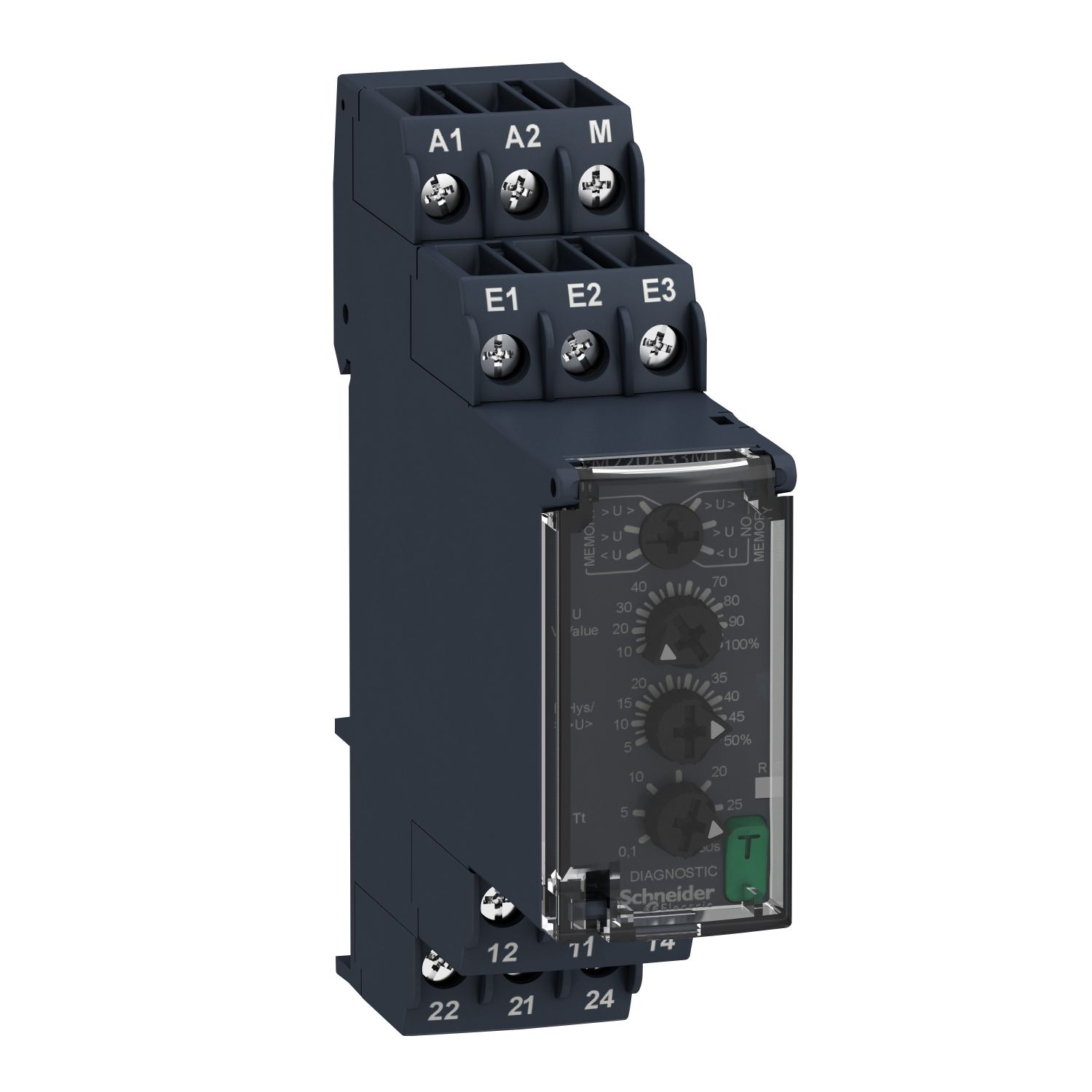 Picture of voltage control relay, Harmony Control Relays, 8A, 2CO, 15â€¦500V AC, 380â€¦415V AC
