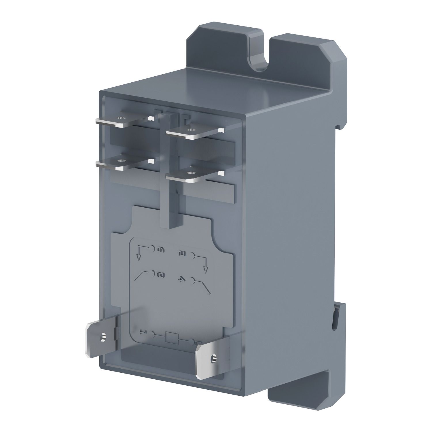 Picture of power relay, Harmony electromechanical relays, DIN rail or panel mount relay, 30A, 2NO, 24V AC
