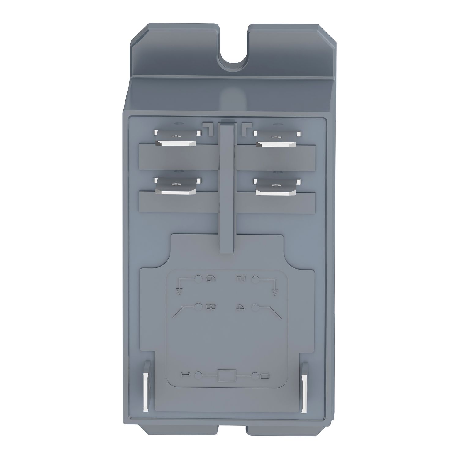 Picture of power relay, Harmony electromechanical relays, DIN rail or panel mount relay, 30A, 2NO, 12V DC