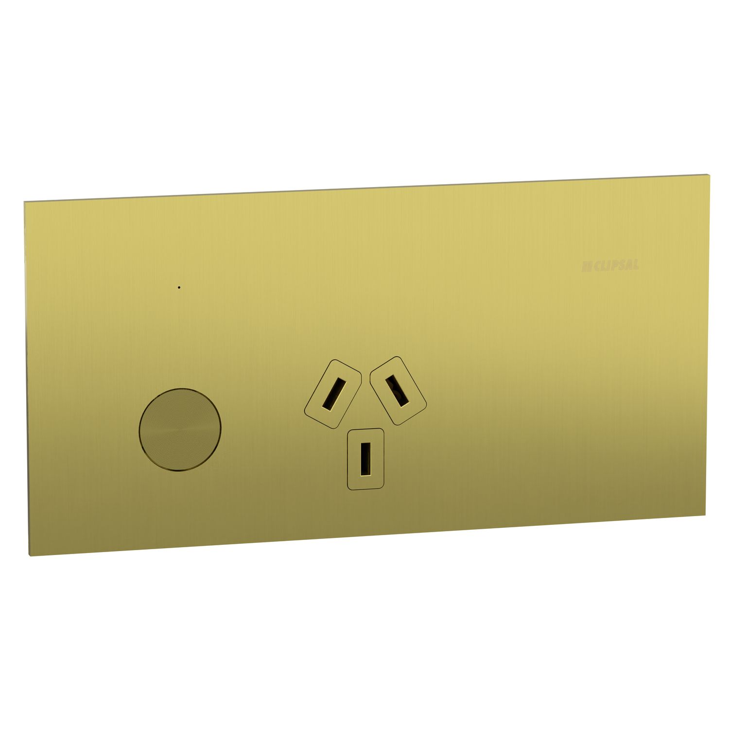 Picture of Single Switch Power Point, Clipsal Solis T Series, Smart Switch, Horizontal Mount, 230V-240V, 10A