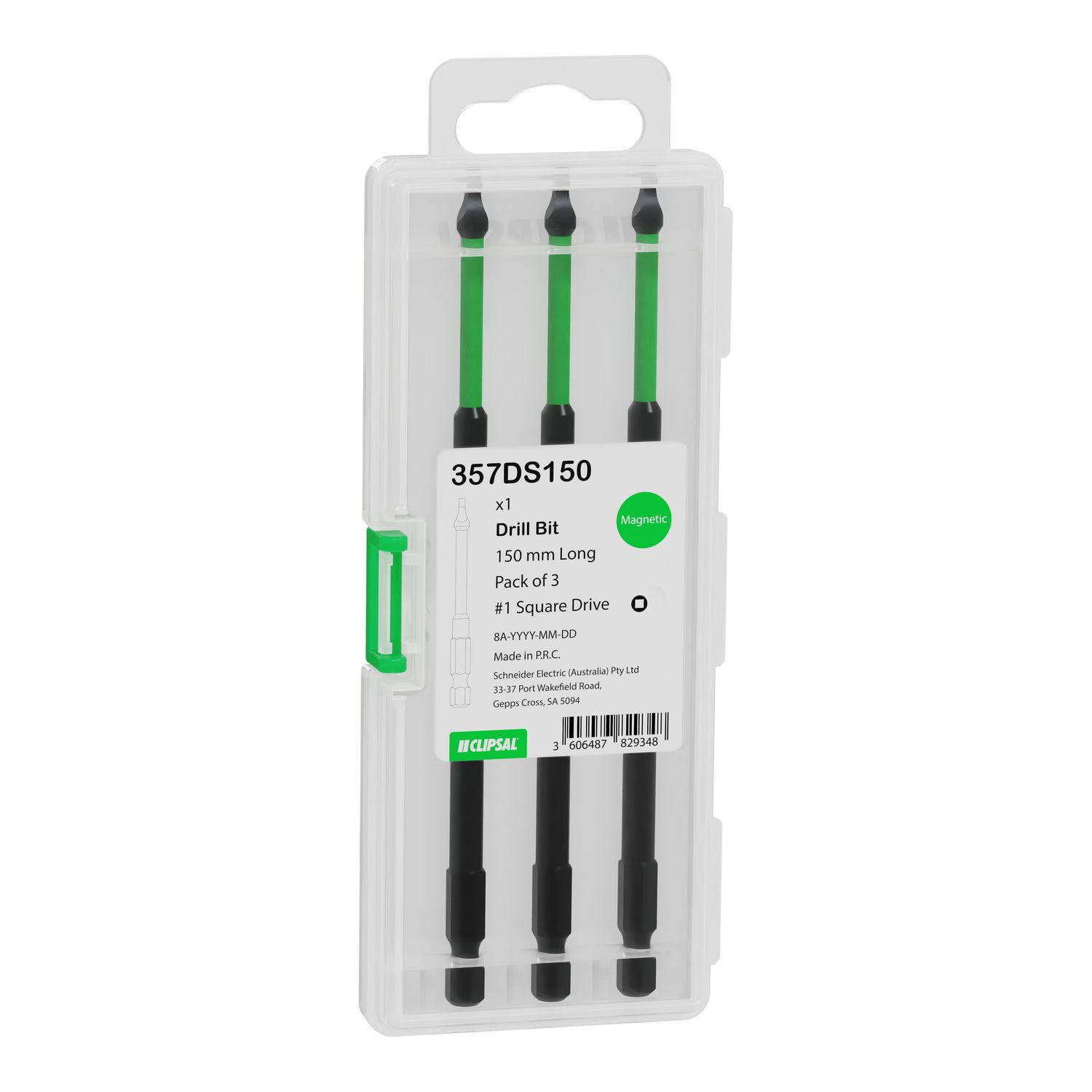 Picture of Driver bit, Clipsal General Accessories, square head, #1X150mm, pack of 3