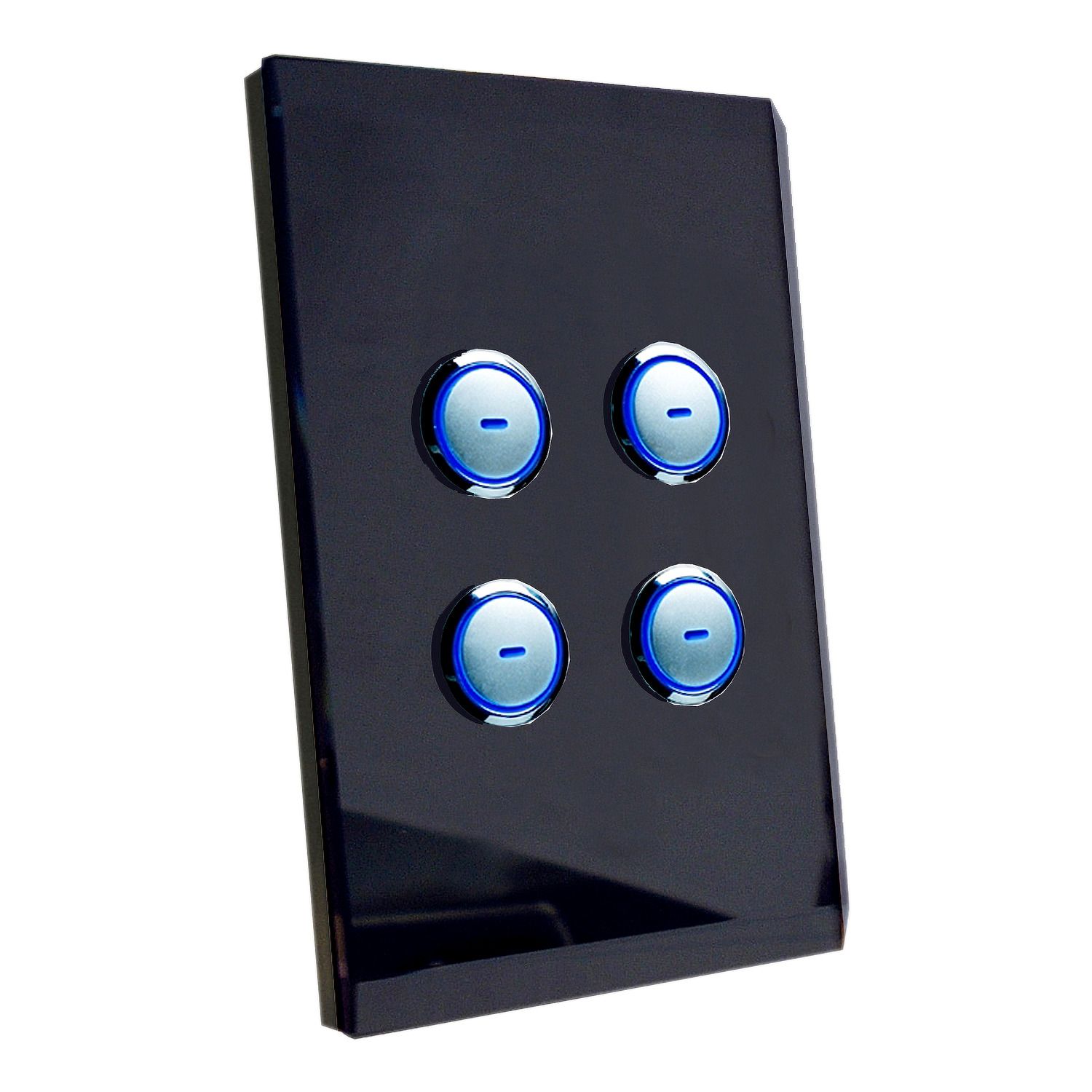 Picture of SpaceLogic Wall Plate, C-Bus, Saturn, A-Series, Key Input unit, 4 keys
