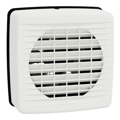 Picture of Exhaust fan, Airflow, window, 150mm blade dia, auto louvre, white