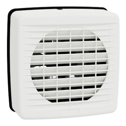 Picture of Exhaust fan, Airflow, wall, 150mm blade dia, auto louvre, white