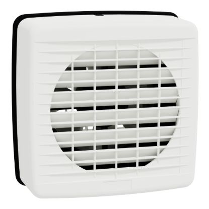Picture of Exhaust fan, Airflow, window, 150mm blade dia, pull cord louvre, white