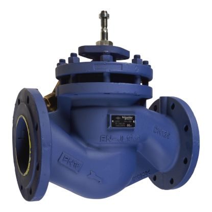 Picture of V222 Glove Valve, 2-Way, PN16, Flanged, Balanced plug, DN125, Kvs 250, Cast Iron Body, Stainless plug and seat, Max Glycol 50%, Stem up Closed