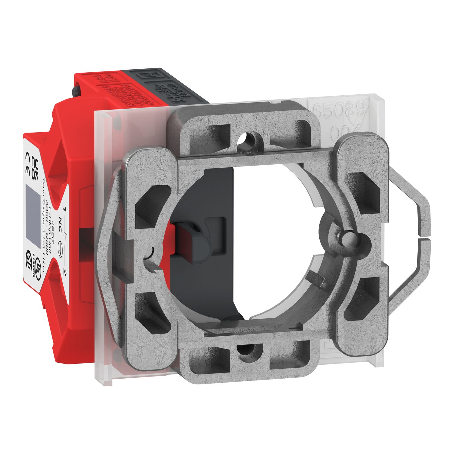 Picture of E-Stop Non-illuminated Body, Harmony 9001K/Harmony 9001SK, KR/SKR18, Metal/Plastic, 1NC, pre-assembled and non-disassembly