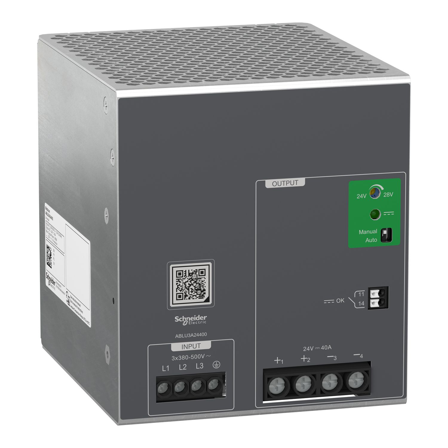 Picture of Regulated Power Supply, 380...500V AC, 24V, 40A, 3 phases, Universal