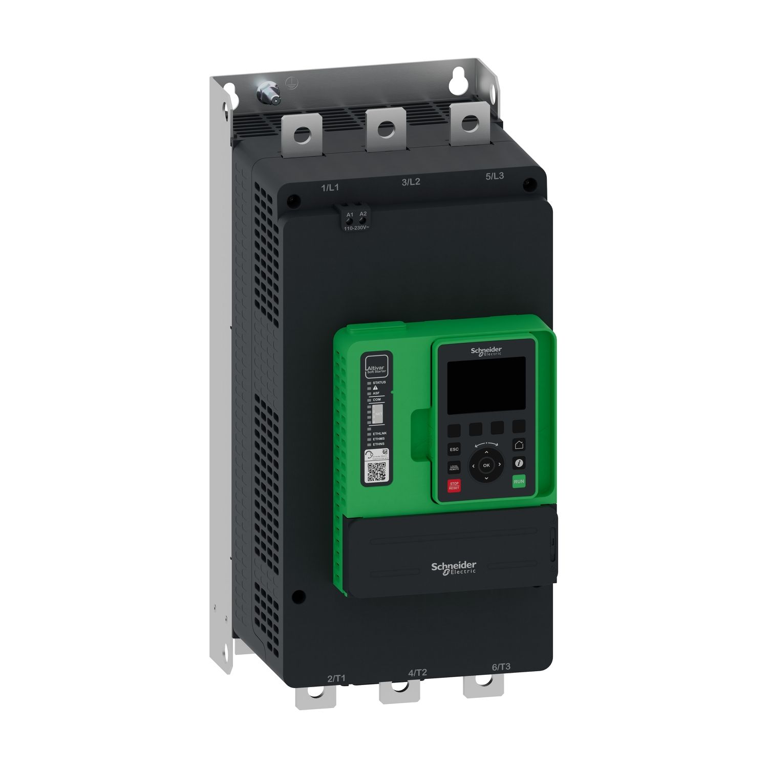 Picture of Soft starter, Altivar Soft Starter ATS490, 410A, 208 to 690V AC, control supply 110 to 230V AC