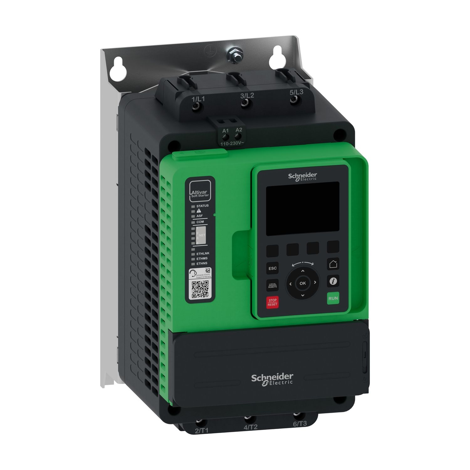 Picture of Soft starter, Altivar Soft Starter ATS490, 32A, 208 to 690V AC, control supply 110 to 230V AC