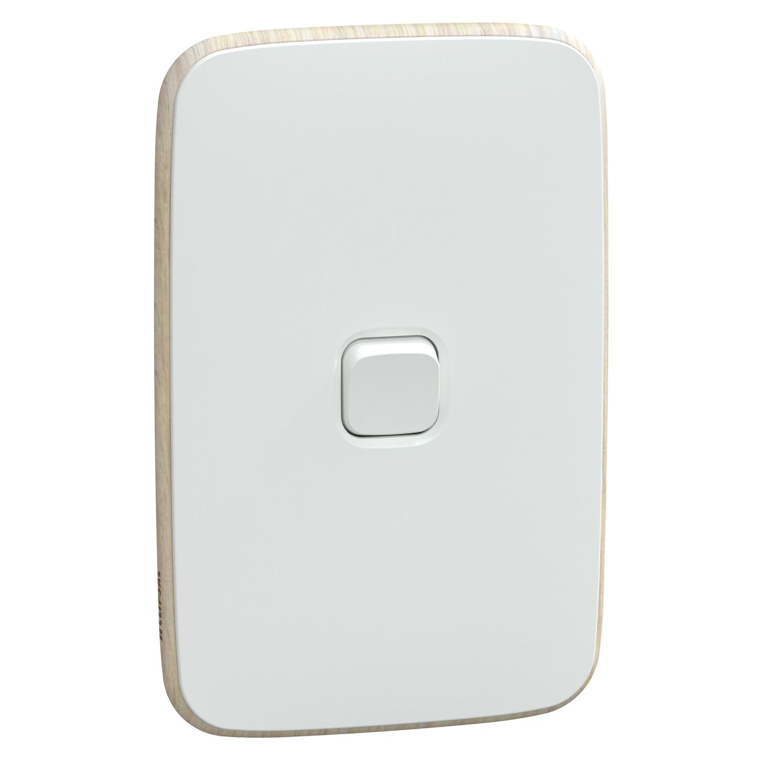 Picture of Switch, Iconic, Assembled, vertical, 1_2way, 1 gang, 10AX, 230/240V, arctic white