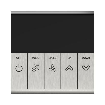 Picture of EasyLogic Metal panel, 5 button thermostat w backlight