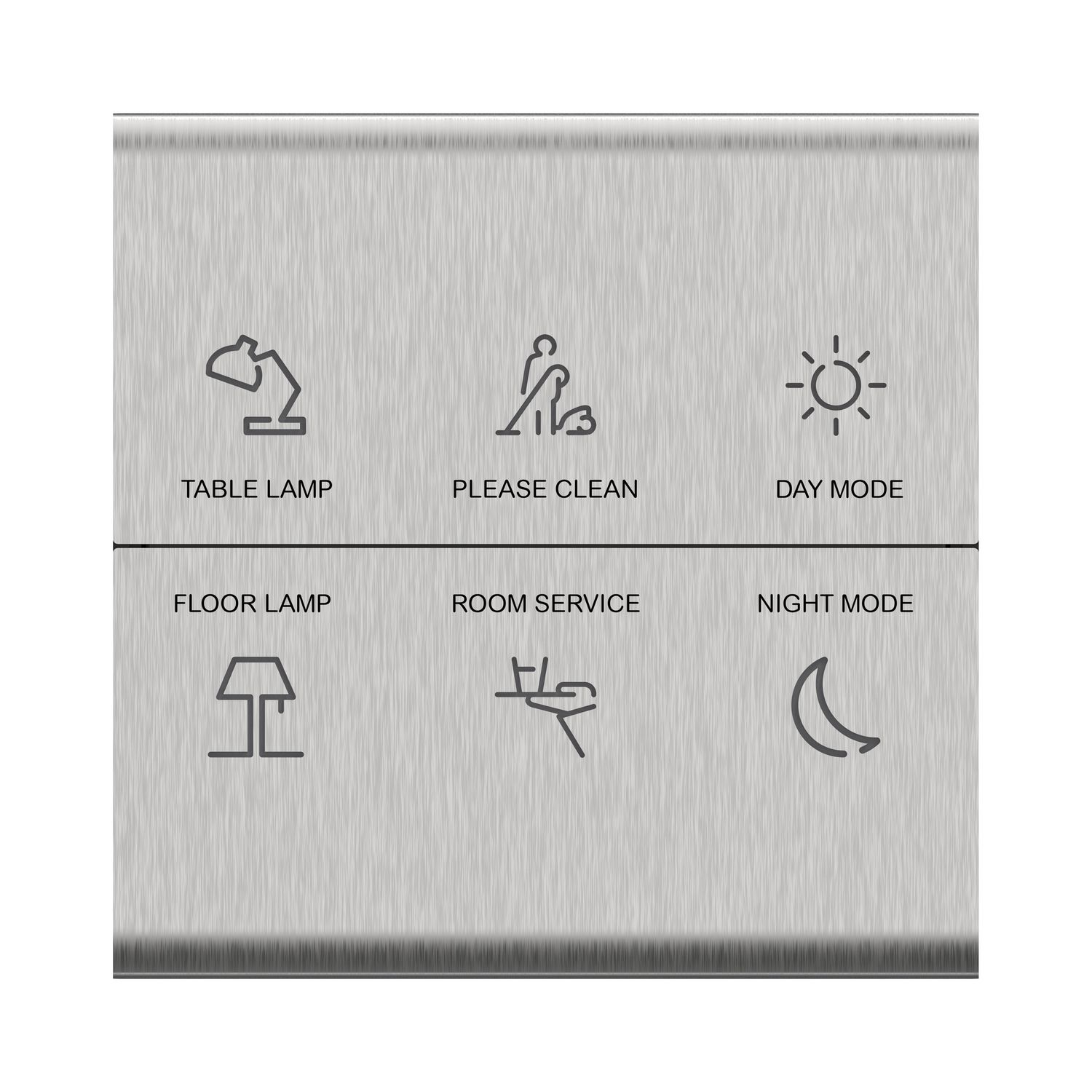 Picture of EasyLogic Metal panel 6 buttons w backlight