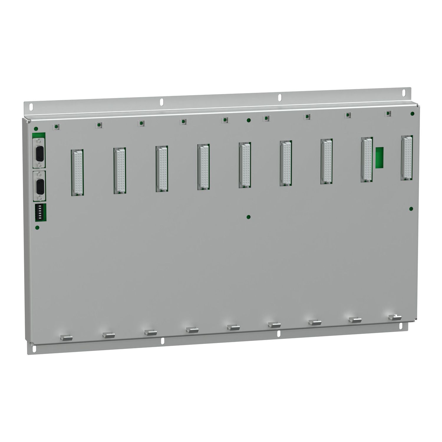 Picture of backplane PowerLogic BP260/N4 wall-mount T500 internal bus with 4 slots for hot-swappable modules