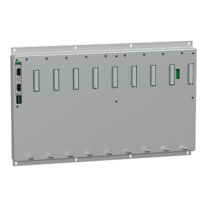 Picture of backplane PowerLogic BP260/N9 wall-mount T500 internal bus with 9 slots for hot-swappable modules