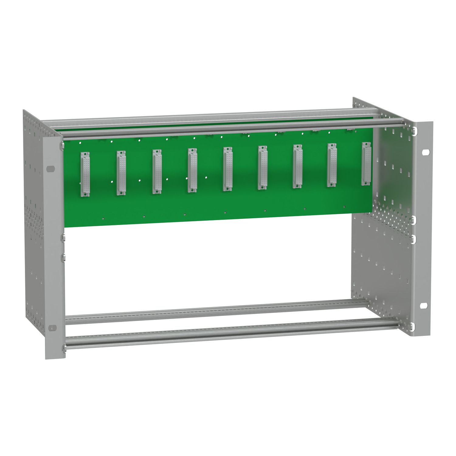 Picture of backplane PowerLogic BP270/N9 rack-mount T500 internal bus with 9 slots for hot-swappable modules