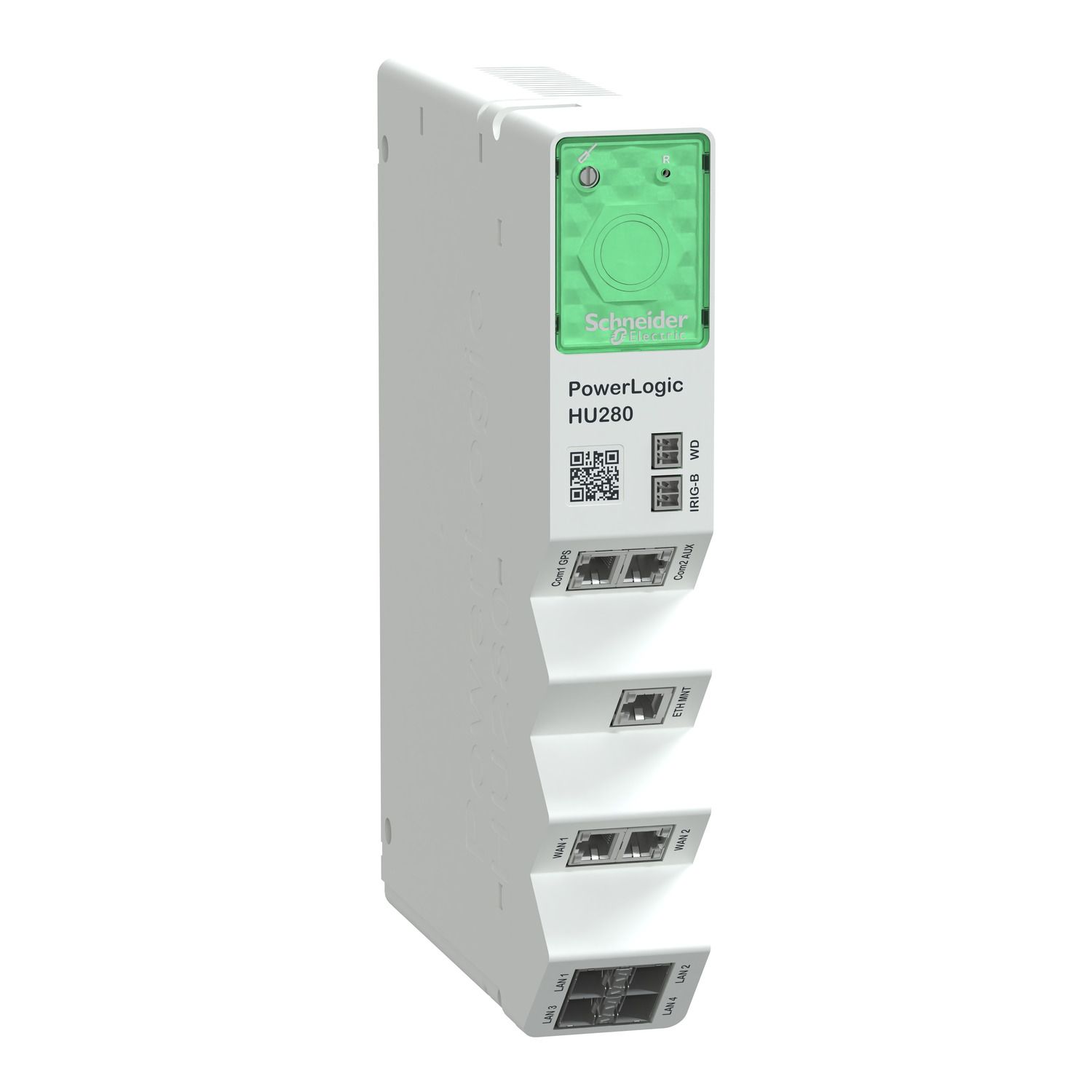 Picture of head unit PowerLogic HU280 communication gateway module with cyber security for primary substations, hot-swappable, 7 Ethernet, 2 Serial