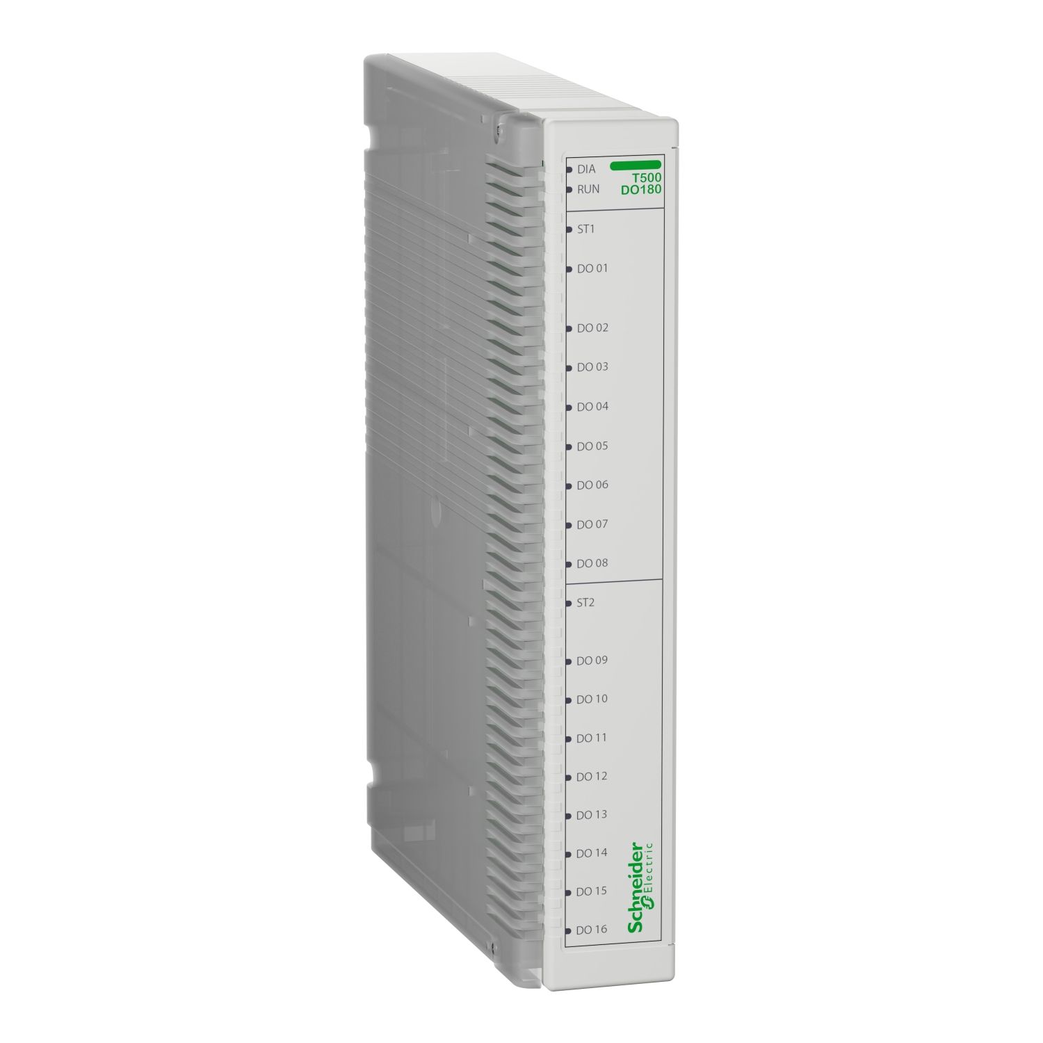 Picture of digital outputs PowerLogic T500, DO180/C2 hot-swappable expansion module 16 relay outputs with 1ms timestamping, connection via terminal block