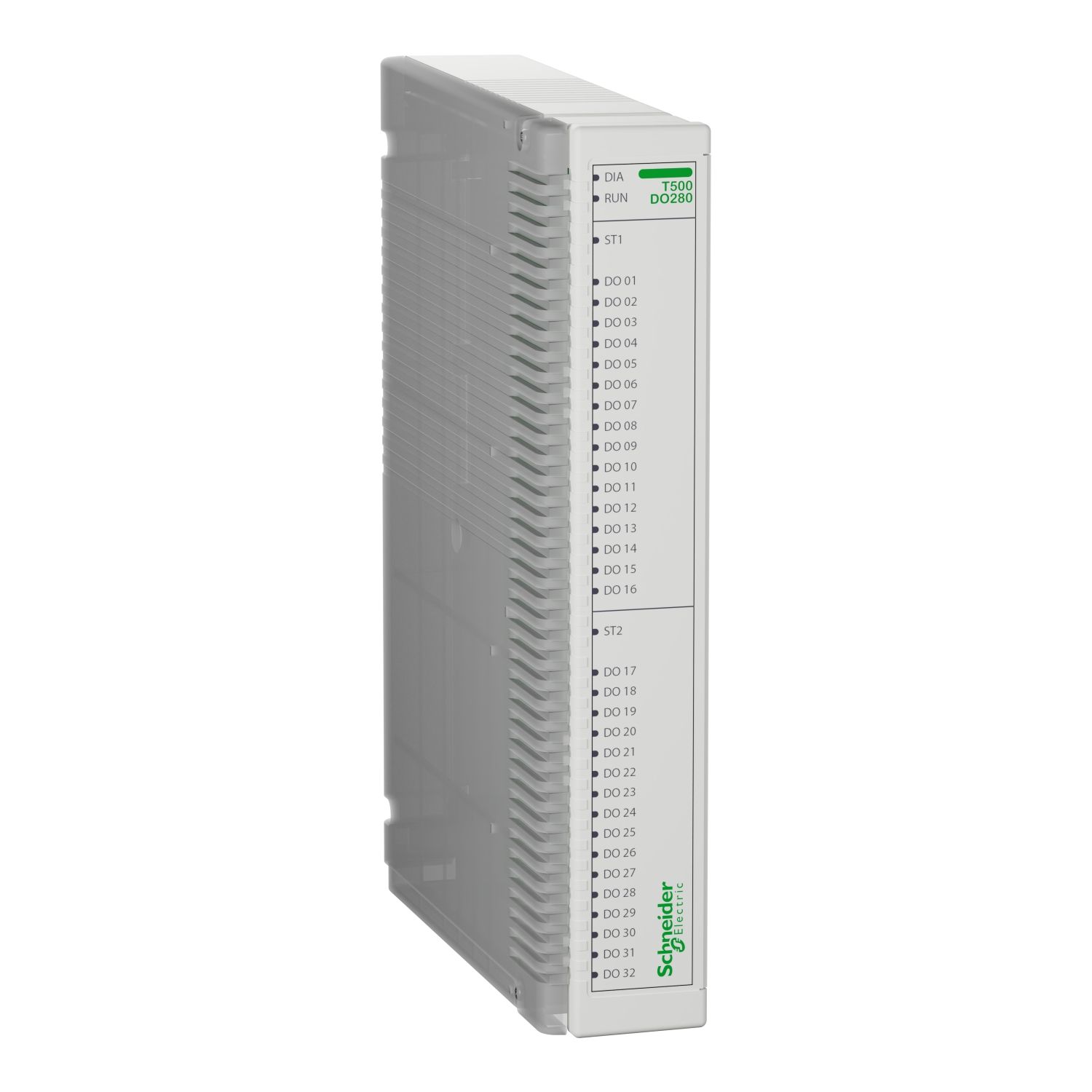Picture of digital outputs PowerLogic T500, DO280/C1 hot-swappable expansion module 32 transistor outputs with 1 millisecond timestamping, direct connection