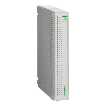 Picture of digital outputs PowerLogic T500, DO280/C2 hot-swappable expansion module 32 transistor outputs with 1ms timestamping, connection via terminal block