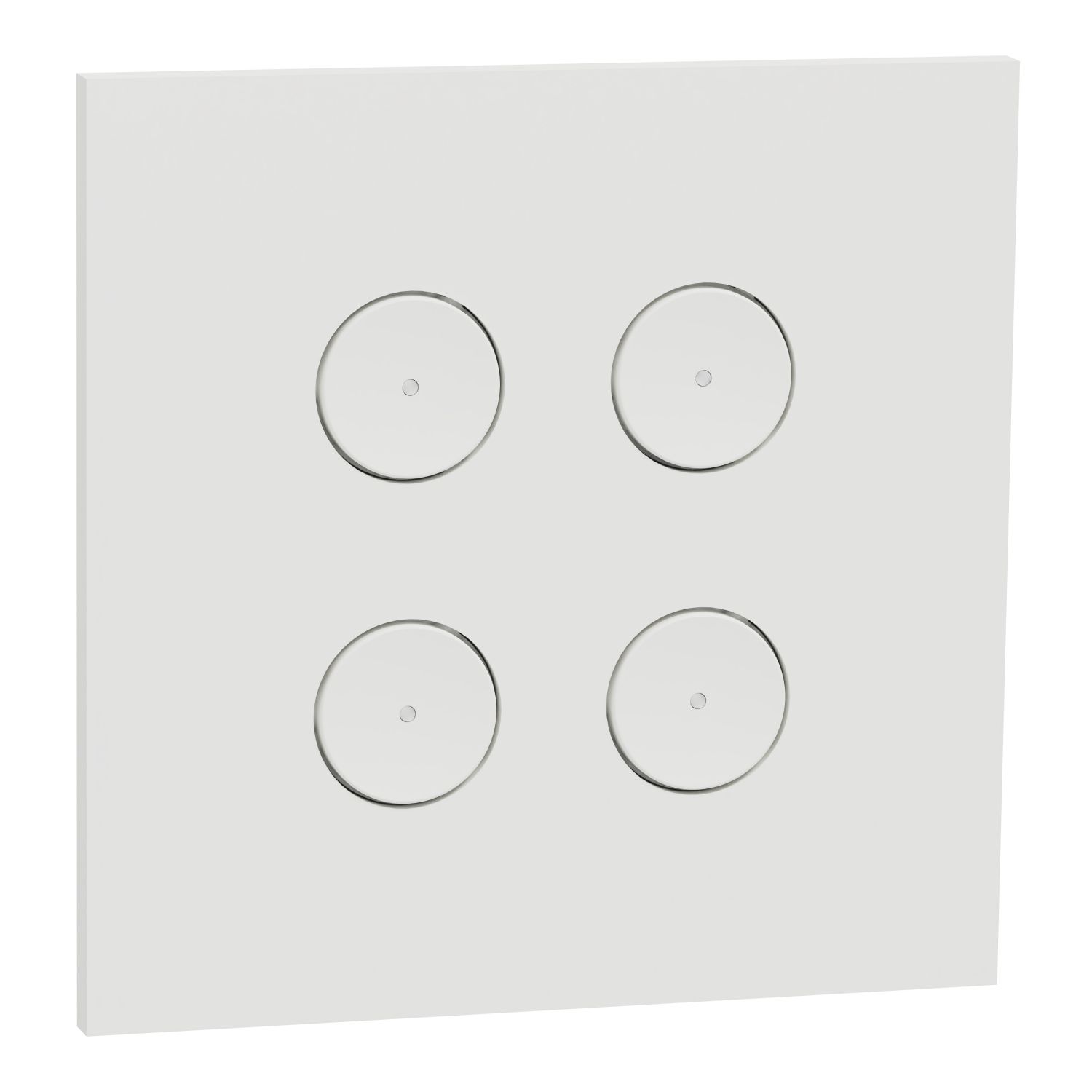 Picture of SpaceLogic Wall Plate, C-Bus, Saturn Zen, E-Series, Key Input unit, 4 keys