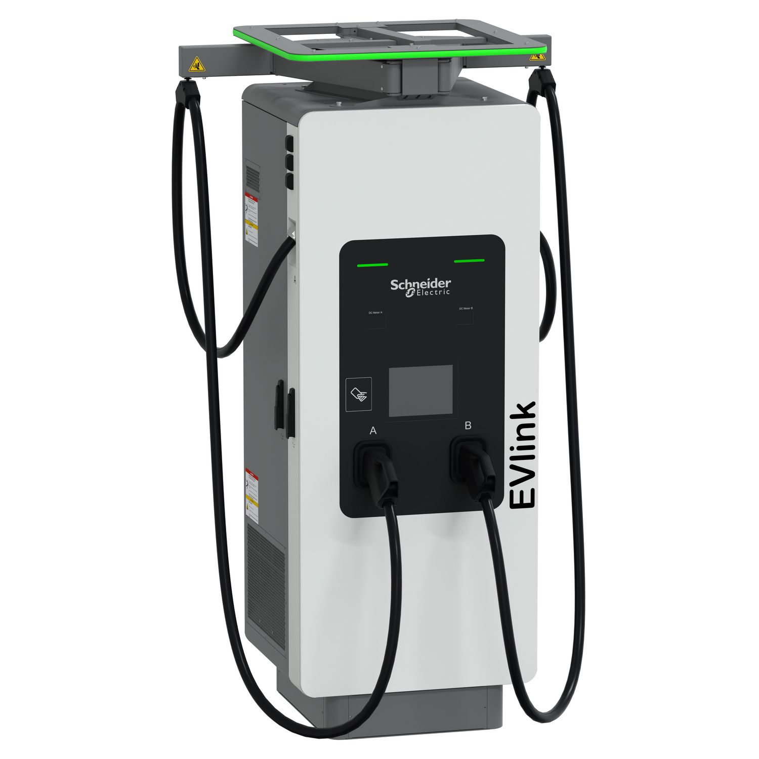 Picture of Fast charging station, Evlink Pro DC 180 V2, 120kW, 2xCCS2, 3.8m cable range, cable management