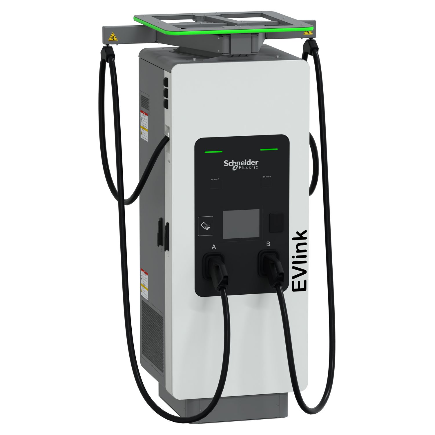 Picture of Fast charging station, EVlink Pro DC 320, 240kW, 2xCCS2, 3.8m cable range, cable management, Payter payment terminal