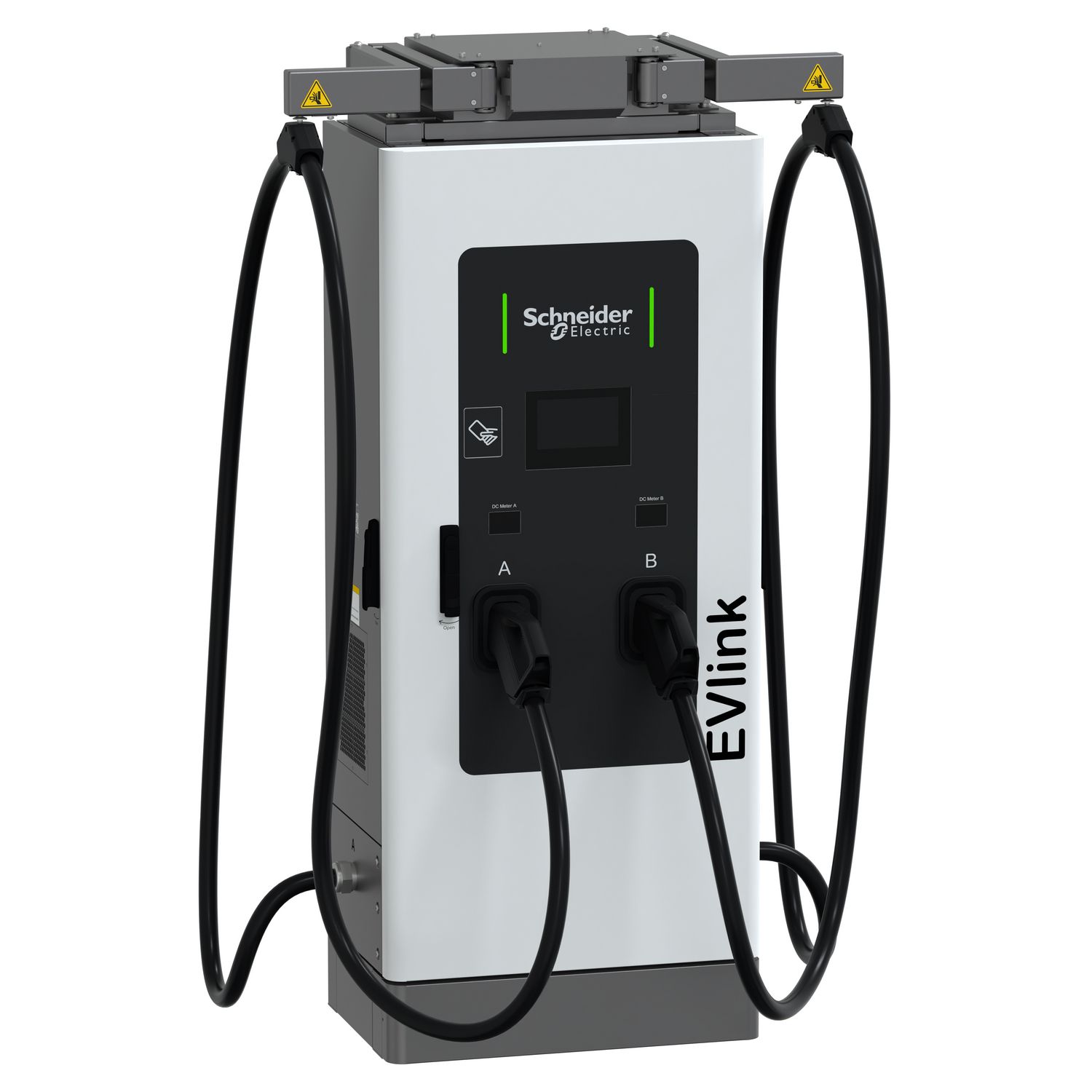 Picture of Fast charging station, EVlink Pro DC 60 V2, 60kW, 2xCCS2, 3.5m cable range, cable management