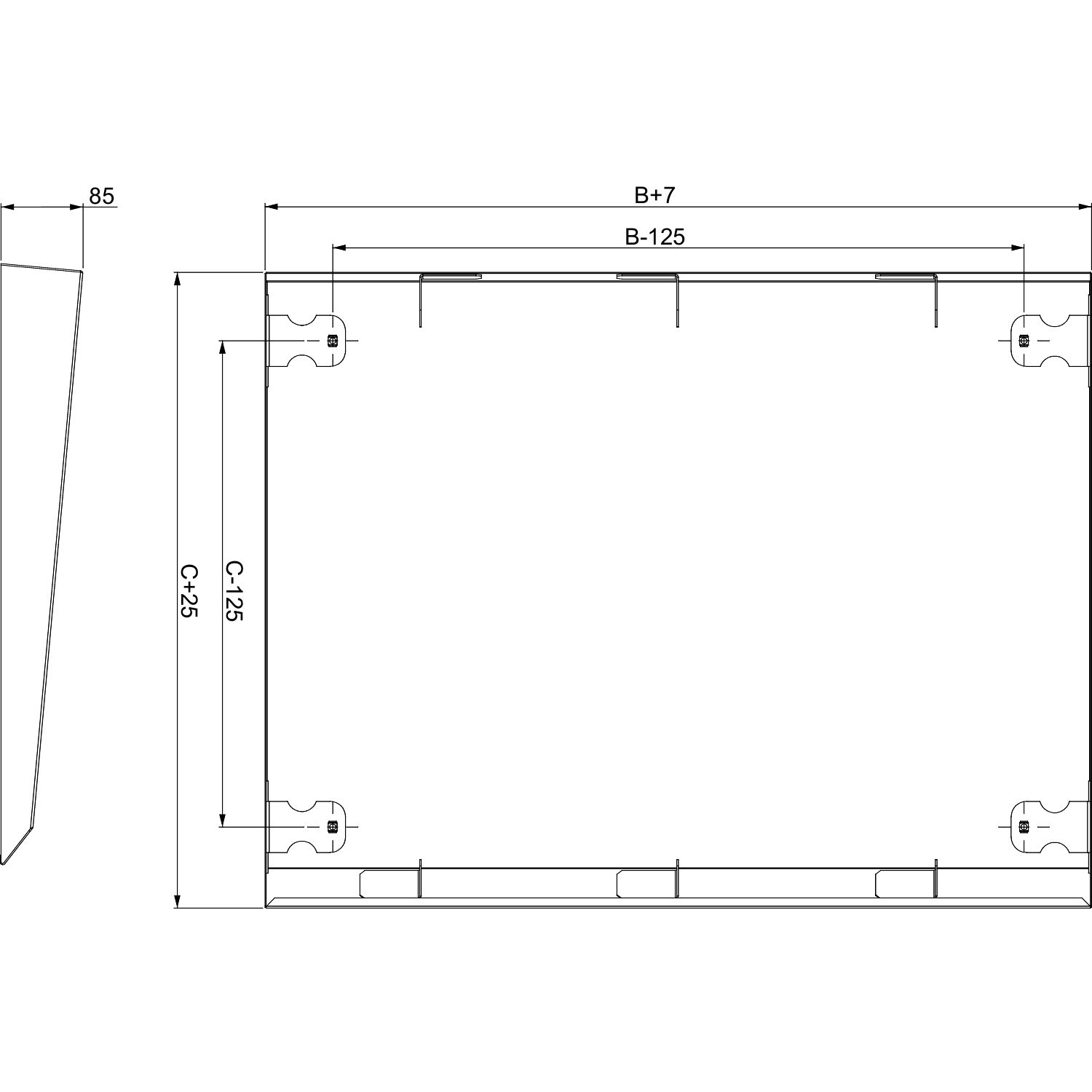 Picture of Roof canopy, PanelSeT SFN, PanelSeT SF, PanelSeT SM, for electrical enclosure W1200 D600mm