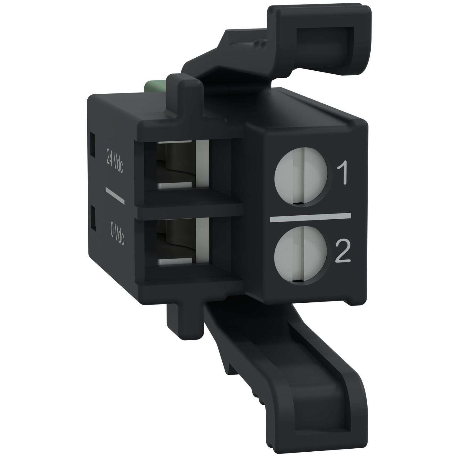 Picture of Screw Terminal Block, 2 Points, 5mm Pitch, Use on Power Supply Module, Hardened, Modicon Edge I/O NTS