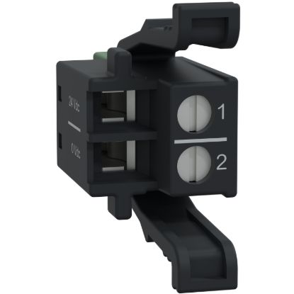 Picture of Screw Terminal Block, 2 Points, 5mm Pitch, Use on Power Supply Module, Hardened, Modicon Edge I/O NTS