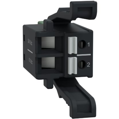 Picture of Spring Terminal Block, 2 Points, 5mm Pitch, Use on Power Supply Module, Hardened, Modicon Edge I/O NTS