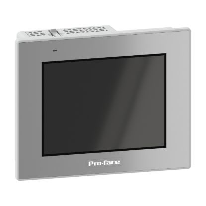 Picture of touch panel screen, Proface GP6000, 5.7 inch, VGA, All in one, Analog single, 2xCOM, 2xETH, USB A, USB micro B, SD, DC