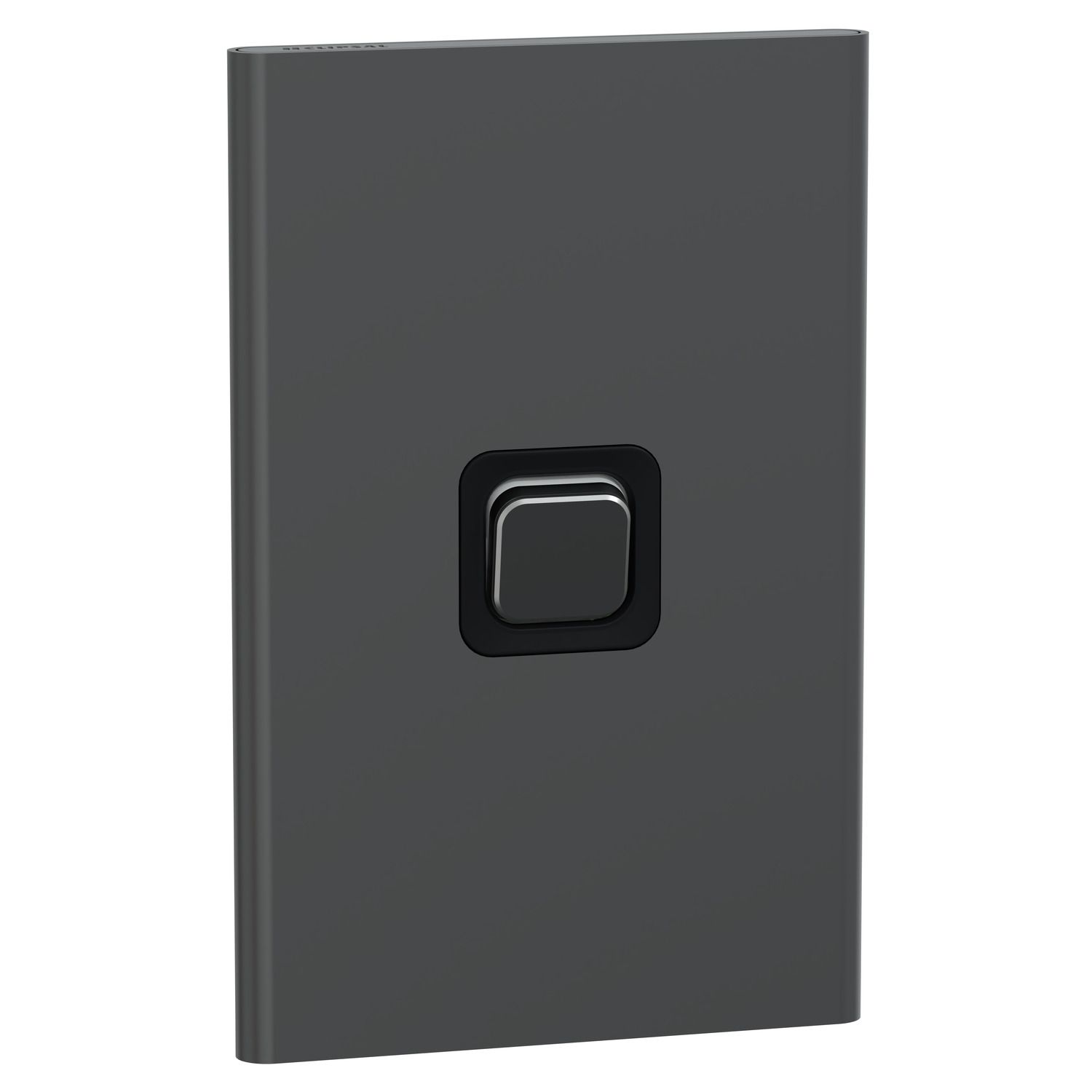 Picture of Switch, Iconic, Assembled, vertical, 1_2way, 1 gang, 10AX, 230/240V, silver shadow