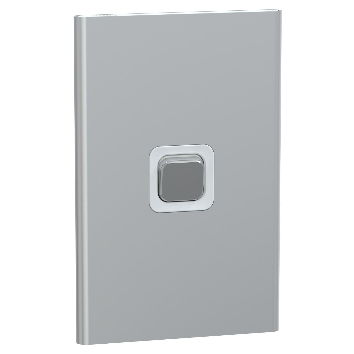 Picture of Switch, Iconic, Assembled, vertical, 1_2way, 1 gang, 10AX, 230/240V, silver