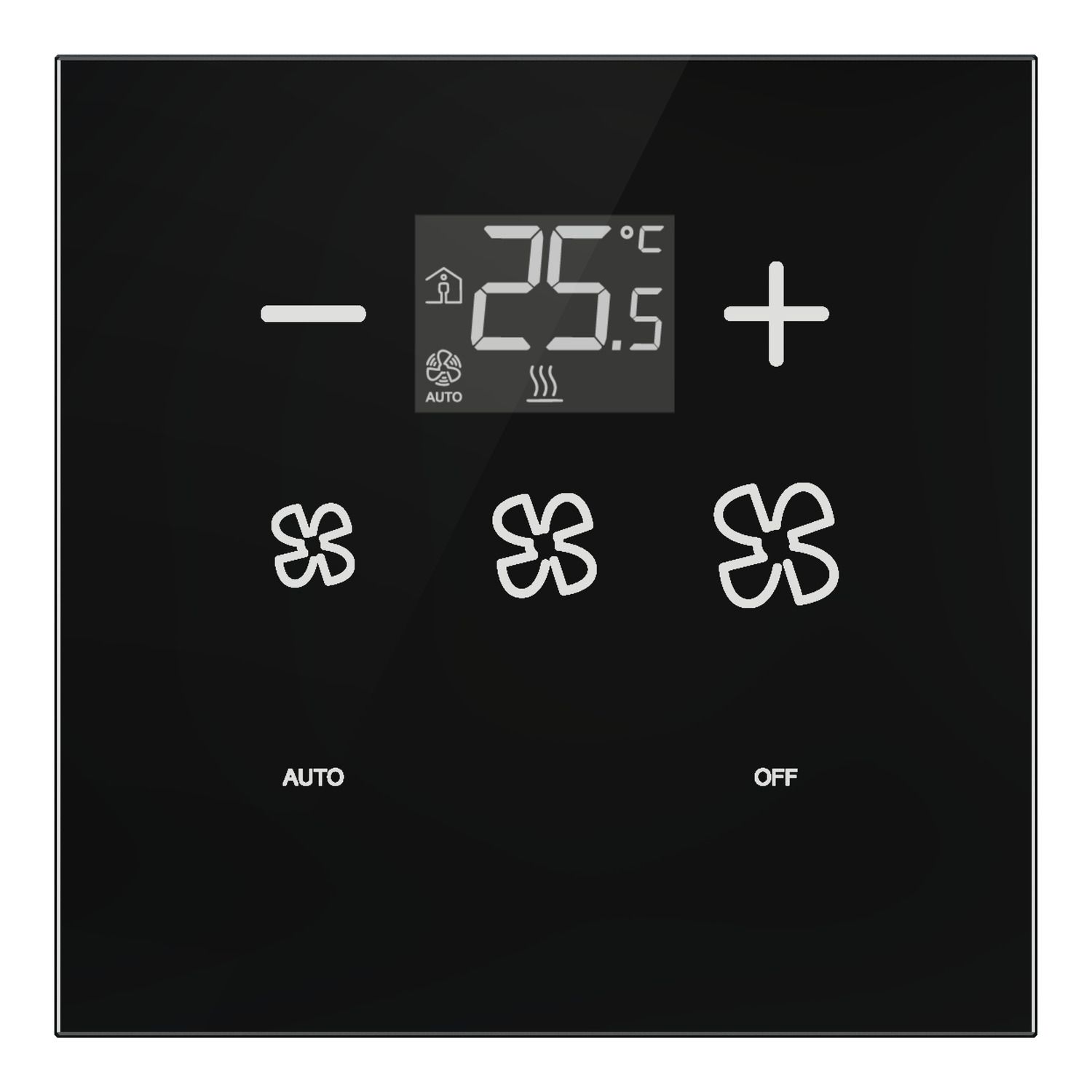 Picture of SpaceLogic Modbus 7 Button Glass Thermostat
