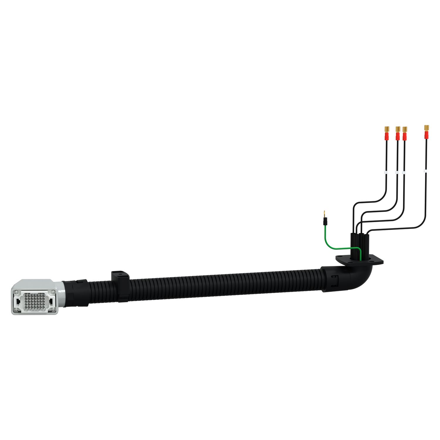 Picture of Low voltage plug, LF, spare part, male, with wires, MCSet version